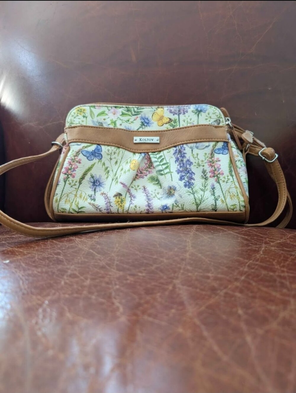 Koltov Crossbody Purse floral - Picture 5 of 7